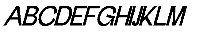 Gathia Sans  Slant Semi Bold Font UPPERCASE