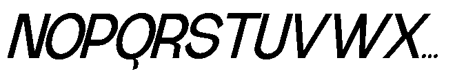 Gathia Sans  Slant Semi Bold Font UPPERCASE