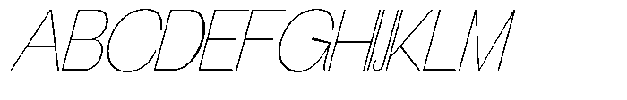 Gathia Sans  Slant Thin Font UPPERCASE