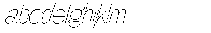 Gathia Sans  Slant Thin FONT