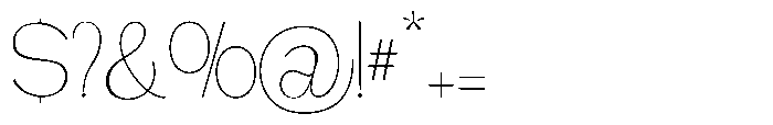 Gathia Sans  Thin Font OTHER CHARS