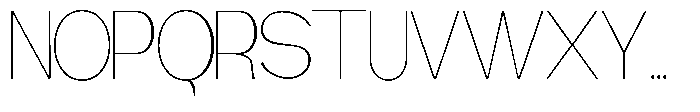 Gathia Sans  Thin Font UPPERCASE