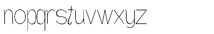 Gathia Sans  Thin Font LOWERCASE