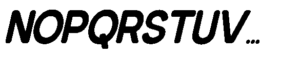Gathime Soft Black Condensed Slant Font UPPERCASE