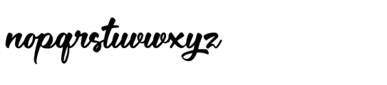 Gathwey Regular Font LOWERCASE