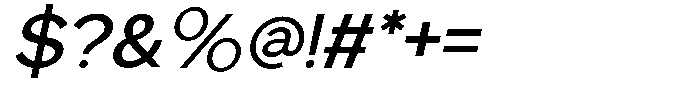 Gatilca Italic Font OTHER CHARS