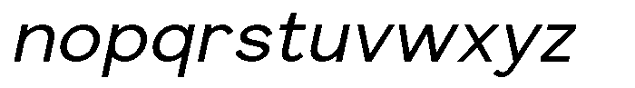 Gatilca Italic Font LOWERCASE