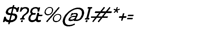 Gatius Rodeo Italic Font OTHER CHARS