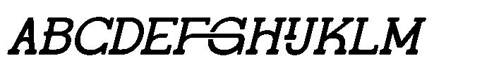 Gatius Rodeo Italic Font UPPERCASE