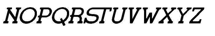 Gatius Rodeo Italic Font UPPERCASE