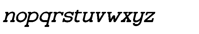 Gatius Rodeo Italic Font LOWERCASE