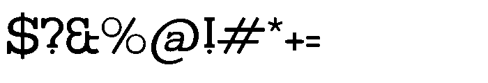 Gatius Rodeo Regular Font OTHER CHARS