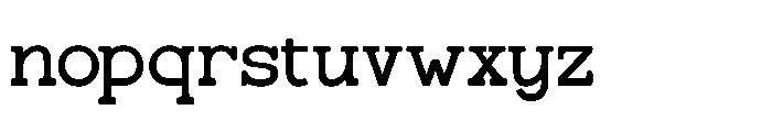 Gatius Rodeo Regular Font LOWERCASE