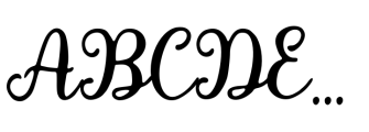 Gatiyah Font UPPERCASE