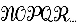 Gatiyah Font UPPERCASE