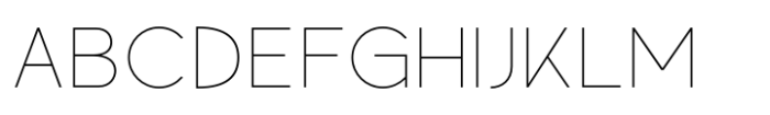 Gatte Modern Extralight Font UPPERCASE