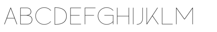 Gatte Modern Thin Font UPPERCASE