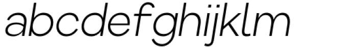Gatter Sans Light Italic Font LOWERCASE
