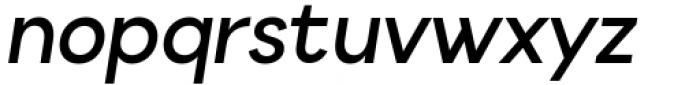 Gatter Sans Semi Bold Italic Font LOWERCASE