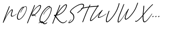 Gattermoon Handwritten Signature Font Font UPPERCASE