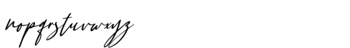 Gattermoon Handwritten Signature Font Font LOWERCASE