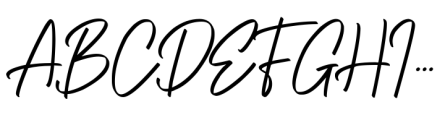 Gatteway Signature Regular Font UPPERCASE