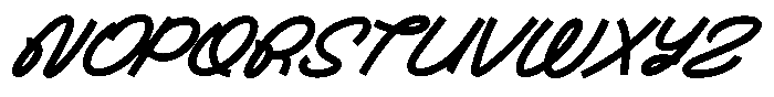 Gatyhare Bold Italic Font UPPERCASE