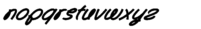 Gatyhare Bold Italic Font LOWERCASE