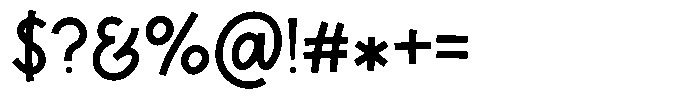 Gatyhare Bold Font OTHER CHARS