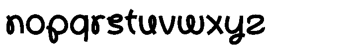 Gatyhare Bold Font LOWERCASE