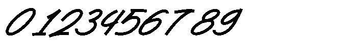 Gatyhare Italic Font OTHER CHARS