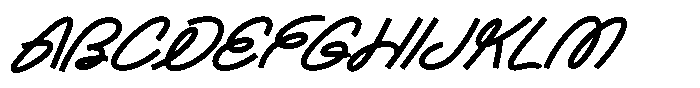 Gatyhare Italic Font UPPERCASE