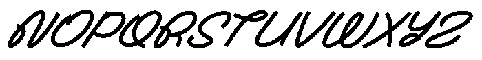Gatyhare Italic Font UPPERCASE