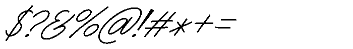 Gatyhare Thin Italic Font OTHER CHARS