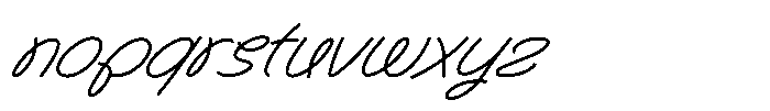 Gatyhare Thin Italic Font LOWERCASE