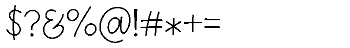 Gatyhare Thin Font OTHER CHARS
