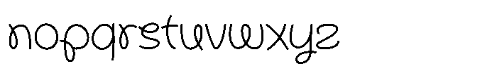 Gatyhare Thin Font LOWERCASE