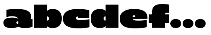 Gaude Expanded Black Font LOWERCASE