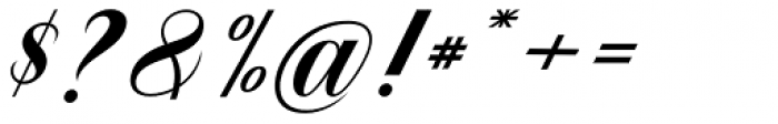 Gaulmen Script Italic Font OTHER CHARS