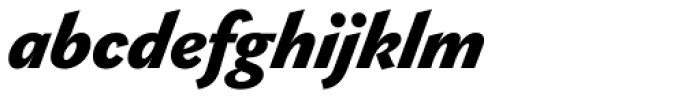 Gaultier Black Italic Font LOWERCASE
