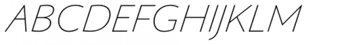 Gaultier Extra Light Italic Font UPPERCASE