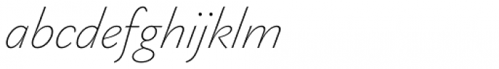 Gaultier Extra Light Italic Font LOWERCASE