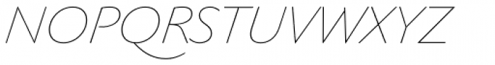 Gaultier Thin Italic Font UPPERCASE
