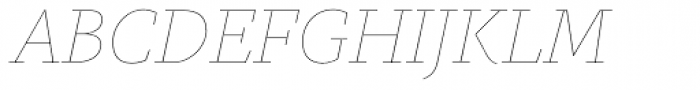 Gauthier Display FY Thin Italic Font UPPERCASE