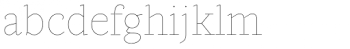 Gauthier Display FY Thin Font LOWERCASE