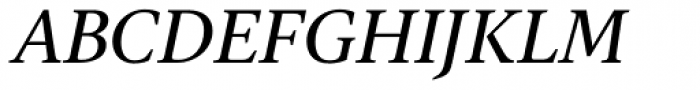 Gauthier FY Medium Italic Font UPPERCASE