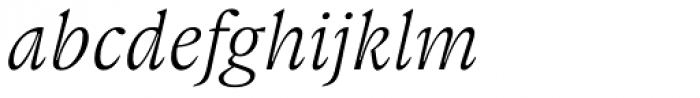 Gauthier Next FY Italic Font LOWERCASE