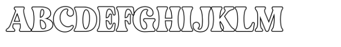 Gautier Hagen Outline Font UPPERCASE