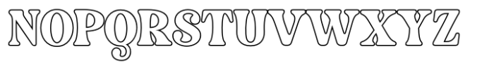Gautier Hagen Outline Font UPPERCASE