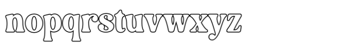Gautier Hagen Outline Font LOWERCASE